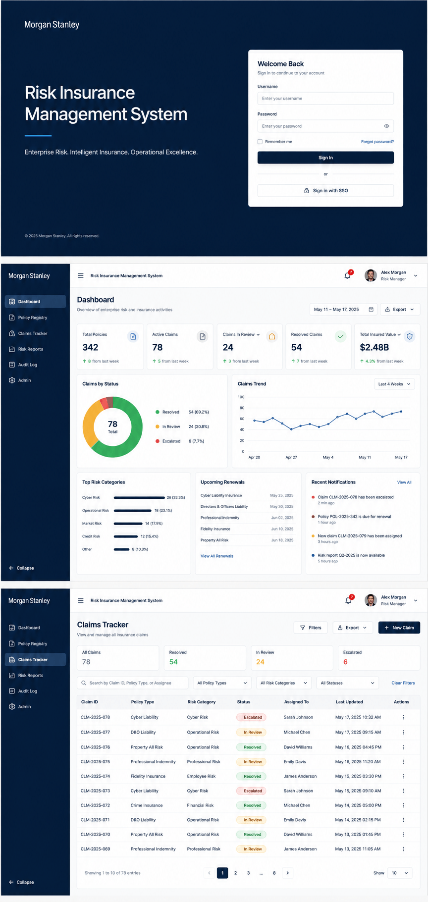 Morgan Stanley Margin Lending — UI Screen